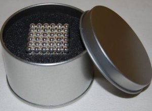 Kulki magnetyczne 5mm / 216sztuk - srebrne